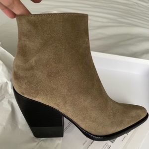 Chloe Rylee Ankle Boots Motty Grey Size 37